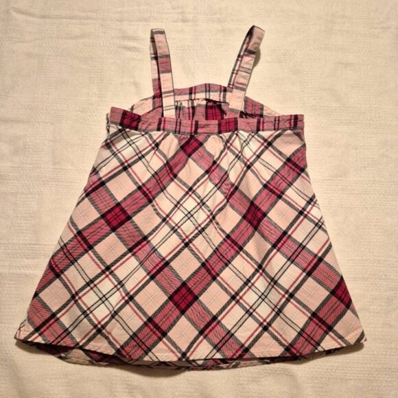 Gymboree girls size 7 tank top 2006 pink red white plaid School girl Rocks VVGUC - Picture 3 of 5